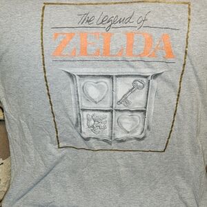 The Legend of Zelda Graphic Tee - Gray Mens Large